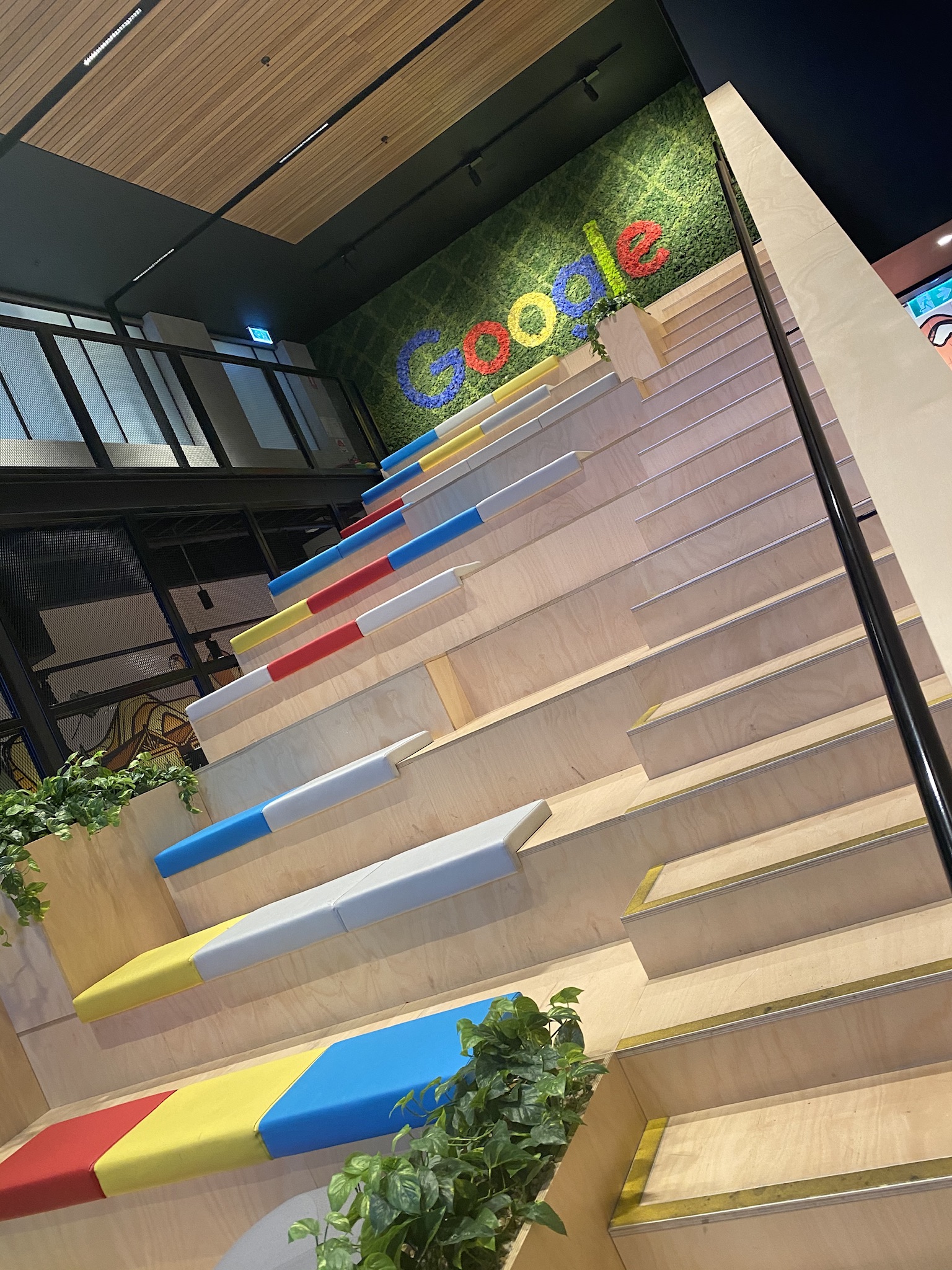 Google office tiered seating